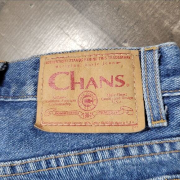 Vintage Chan Button Fly High Rise Jeans, size 5 - Picture 4 of 9